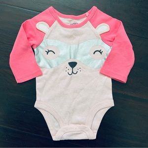 NWT Carter's Baby Girl Cute Superhero Dog/Puppy Bodysuit Onesie | Size: 3m.